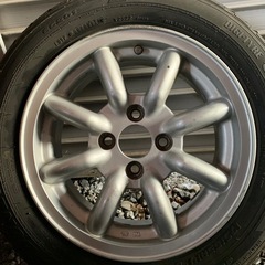 ワタナベ風　エイトスポーク　軽自動車、コンパクトカーなどの画像