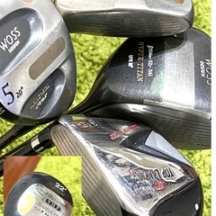 【即コースOK】超豪華14本フルセット！有名メーカー厳選（ツアーステージ・ダンロップ他）グリップ新品同様！の画像