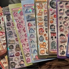 ボンボンドロップシール　　　和柄10枚セットの画像