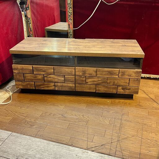 テレビ台 TV台 ローボード 43インチまで対応 天板耐荷重60kg 横幅100cm奥行39.5cm高さ39cm ダークブラウン×ブラック 定価28,380円 YAMADASELECT(ヤマダセレクト)YKC1000D ★買取帝国 志木店