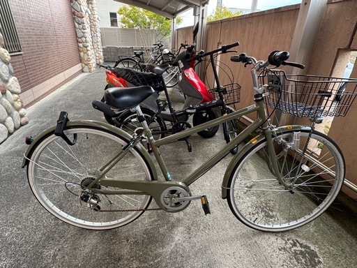 【新古品】自転車　前輪　27インチ a.n.design-works クロスバイク 700c 初心者 420mm 480mm 自転車 本体