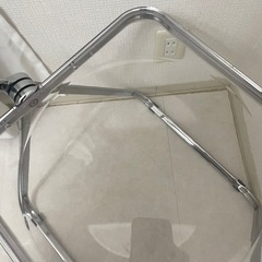 受け渡し決まってます！クリアチェア 折りたたみの画像