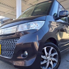 快適なターボ☆低走行9万キロ！H25年式☆月々9千円〜分割払い可❗️ 車検2年付き！【名義変更代込み】大人気☆スズキ パレットSW☆HDDナビ付き☆走行中DVD見れます☆シートヒーター付き♡両側電動スライドドア☆ドラレコ☆スマートキー☆フルオートエアコン☆純正アルミ☆事故修復歴無し☆そのまま乗って帰れます‼️の画像