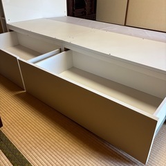 ニトリ　シングル　収納付き　ベッドの画像