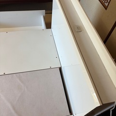 ニトリ　シングル　収納付き　ベッドの画像