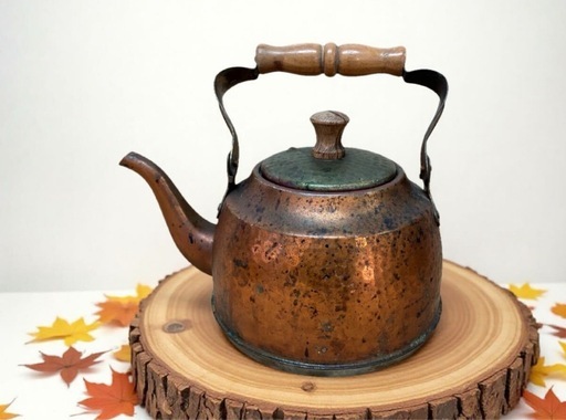 銅製 やかん レトロ 骨董 昭和レトロ 銅製 ヤカン やかん ケトル アンティーク 銅やかん 古道具