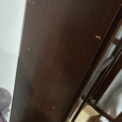 扉付本棚  ブラウン　約77cm(幅)×約41.5cm(奥行き)×約181cm(高さ)の画像