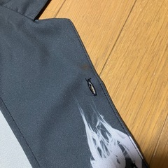 Nilway 総柄シャツ グレー スモーク柄 モード系 オープンカラー 長袖 白の画像