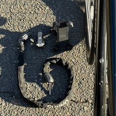 クロスバイク｜ライト・スマホホルダー・チェーン付き｜試乗OK【2/2まで】の画像