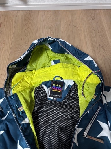 ARG 星柄 フード付き スノーボードウェア M (YT) 常陸大宮の