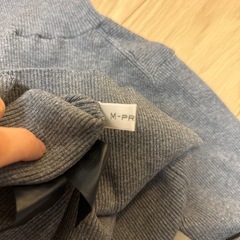 エムプルミエ♡ハイネックグレーニットの画像