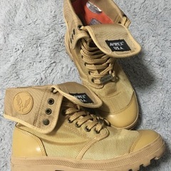 AVIREX ハイカットワークブーツ ベージュの画像