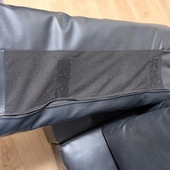 【引越処分】L字型カウチソファ（ブラック）分解可能・直接引き取りの画像