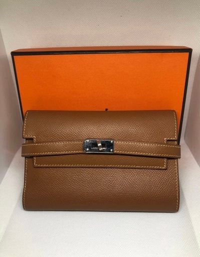 【HERMES】 ●財布●ケリーウォレット ミディアム●ブラウン