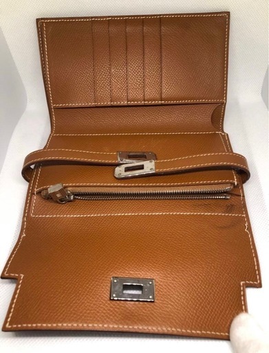 【HERMES】 ●財布●ケリーウォレット ミディアム●ブラウン