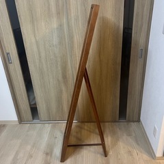 姿見鏡　スタンドミラー　木製枠の画像