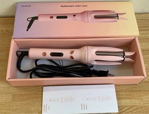 teckwe 自動ヘアアイロン ピンク 未使用 ZC889 (naka moto) 新八柱の