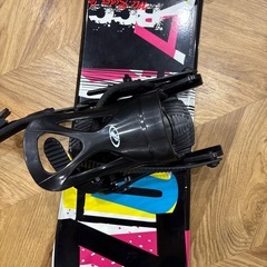 スノーボード板100キッズ　ビンディング付き美品の画像