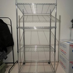 3台セット スチールラック シェルフ 棚 アイアン メタル ラックの画像