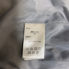 値下げ！最終価格！！ポロ 中綿ダウンジャケット グレー 130cm フード付きの画像