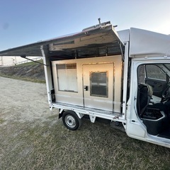 鈴木キャリイDA62T オートマスイランド式キッチンカー　平成14年3月　実走行6.2万キロ　絶好調車検あり焼き鳥たこ焼き移動販売車　の画像