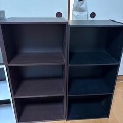 (お取引相手決まりました)カラーボックス　セット　棚　３段ボックス　2段ボックスの画像