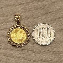 18金 24金 ペンダントトップ メイプルリーフ 6gの画像