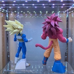 ドラゴンボール　超サイヤ人4孫悟空 超サイヤ人3ベジータ フィギュアセットの画像
