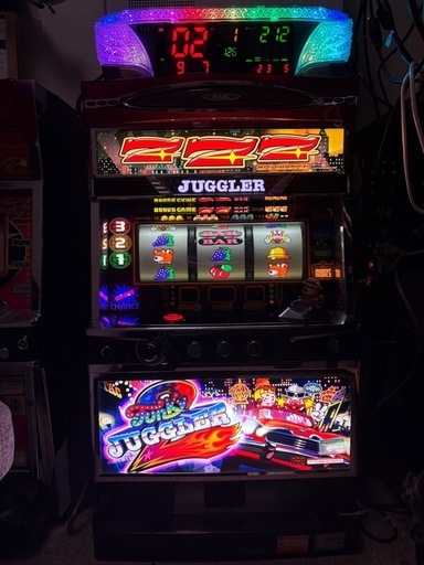 ファンキージャグラー2実機 コイン不要機　データカウンター付き