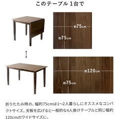 ダイニングテーブル 3点セット 伸縮 ダイニングテーブルセット 木製 ダイニングセット 2人 北欧  2人掛け 食卓テーブル ダイニング 食卓 伸縮ウッドダイニングの画像