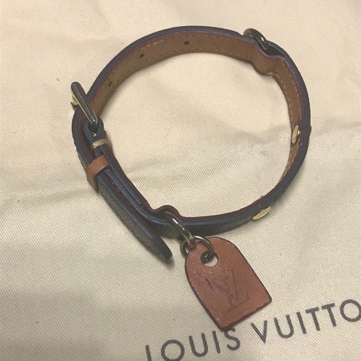 レア 正規品 ルイヴィトン モノグラム 小型犬向き カラー&リード