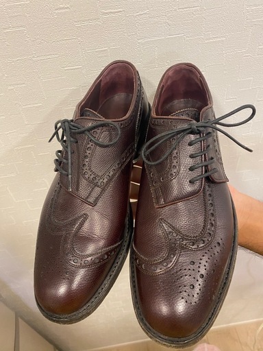 Burberry　メンズ　ウィングチップ 革靴 レザー シューズ