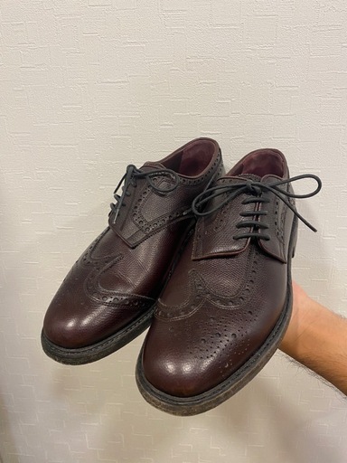 Burberry　メンズ　ウィングチップ 革靴 レザー シューズ