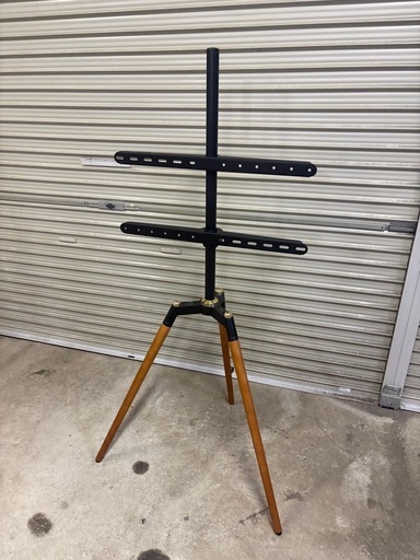 テレビスタンド まるで絵画のように美しく置ける 三脚タイプ (まつ