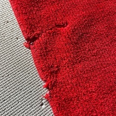 定価7,800円　北欧風　ピーナッツ型キッチンマット240×65cm
の画像