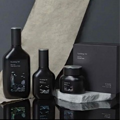 【新品未使用】韓国コスメ　3点セット　トナー　クリーム　セラム　ピョンガンユル　ブラックティーの画像