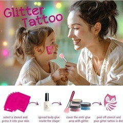 新品未使用 タトゥー おもちゃ 女の子向け 6歳〜8歳 子供向けタトゥーセットクリスマスの画像