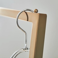 ハンガーラック　ゴールド　幅120cmの画像