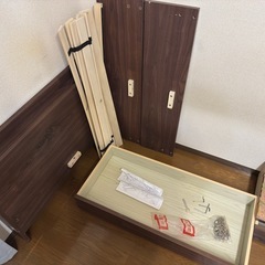 シングルベッド（ベッドフレーム＋マットレス）2,000円お礼ありの画像