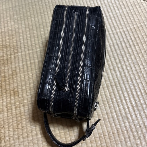 ★超貴重★#クロコダイル#スモールクロコダイル#ポロサス#本物#本革#セカンドバッグ①