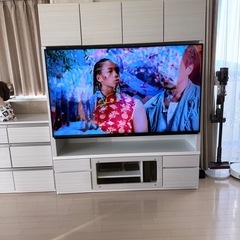 大型テレビ台 ホワイト モダンデザイン
の画像
