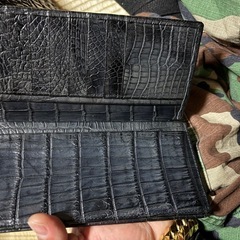 ★超貴重★#クロコダイル#スモールクロコダイル#ポロサス#本物#本革#長財布小銭入れ付き③の画像