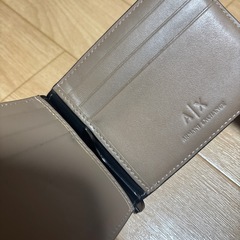 A|X アルマーニ エクスチェンジ 二つ折りレザー財布の画像