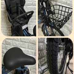 🌸美品🌸室内保管🌈バッテリー最高レベル🌼ブリヂストンビッケモブ⚪️子供乗せ電動自転車23の画像