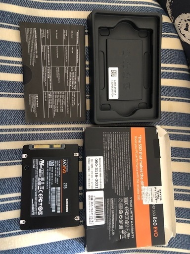 ②正規版Samsung SSD 860 EVO 2TB美品(健康状態正常98%)