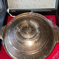 平井鋳造所貴重砲金製のお鍋（水炊き鍋）の画像