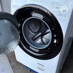 ④2020年　SHARP　ES-S7E-WL🔥🔥 ドラム式洗濯機乾燥　在庫 3台有り　コンパクト　マンション　サイズ　洗濯7kg乾燥3kg 安心　分解洗浄済み　設置まで対応　配達無料🚚💦の画像