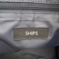 SHIPS オールレザー トートバッグ ビジネス 黒 ブラック 通勤の画像