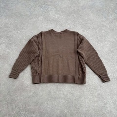 【美品】niko and・ウール混ケーブル編みニットセーターの画像