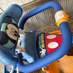 ミッキー　三輪車　手押し車の画像